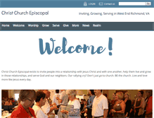 Tablet Screenshot of christchurchrichmond.com